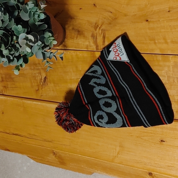 NWOT Coors Light Knit Novelty Toque With Patch - Picture 4 of 5